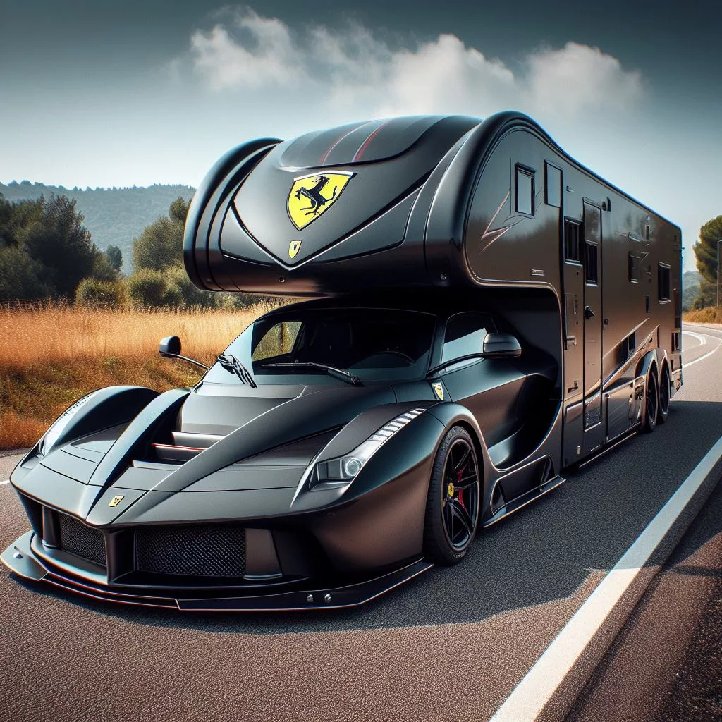 A Fusion of Form and Function: Exploring the Design Aesthetics of the Ferrari-Inspired Motorhome