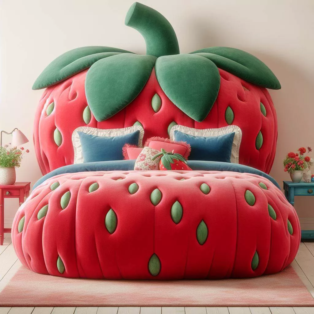 Berry Bliss: Designing a Bed Inspired by Strawberries