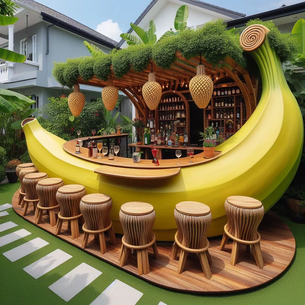 Unveiling Fruit-Shaped Outdoor Bars