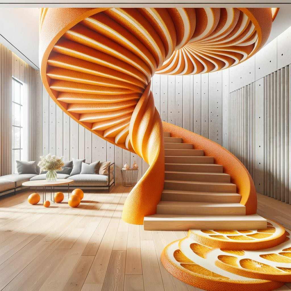 Incorporating Fruit Elements into Staircase Decor