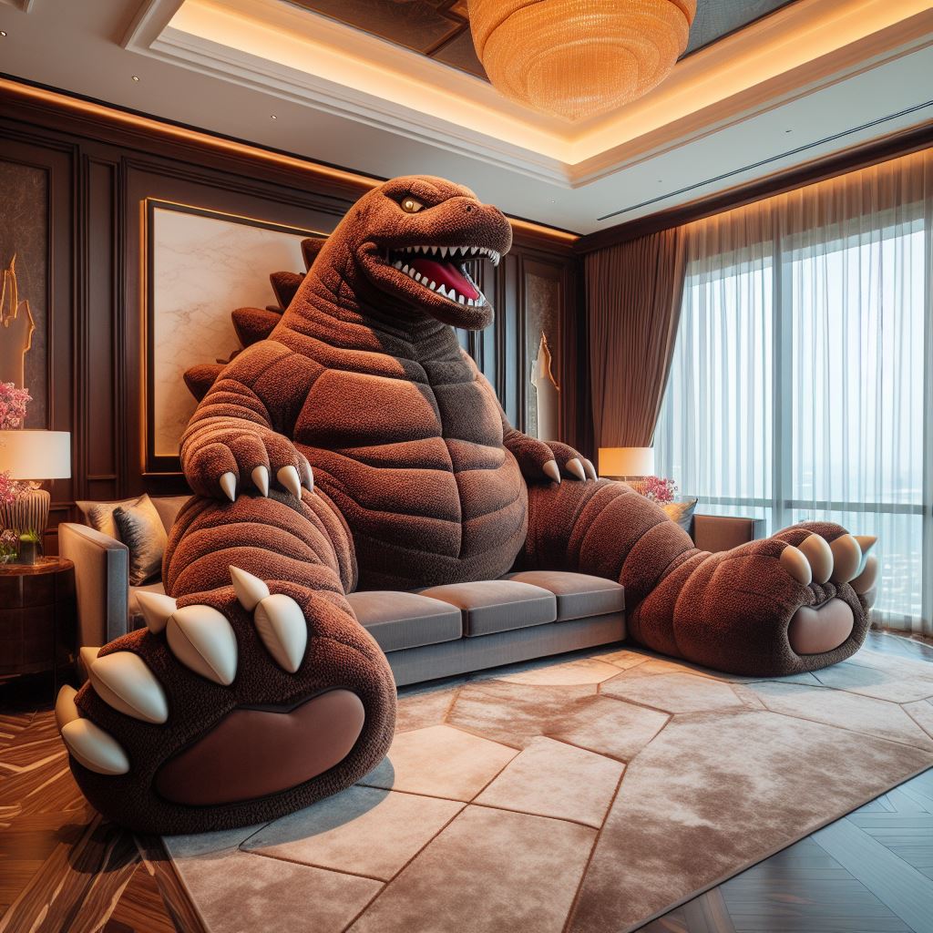 Unveiling Godzilla Sofa