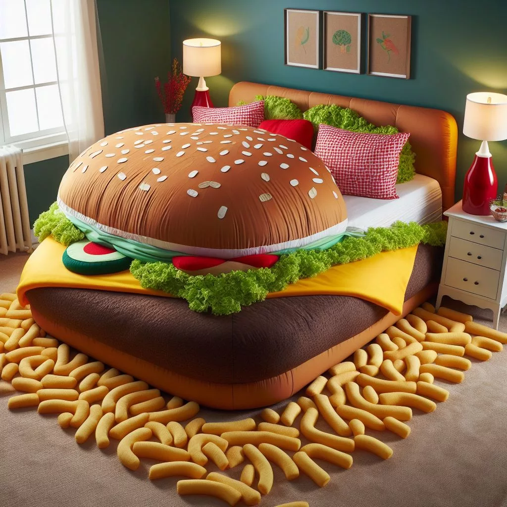 The Best Bed for a Hamberger-Themed Bedroom