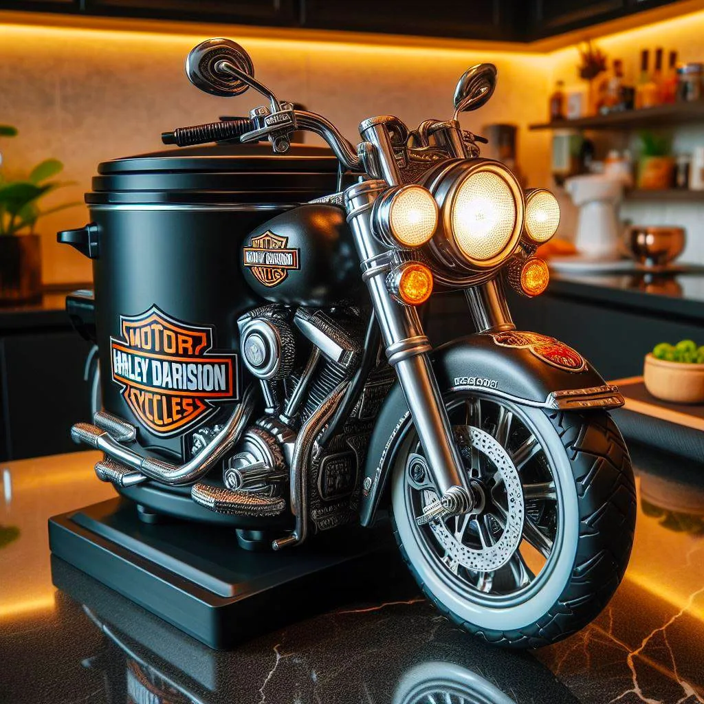 Elevate Your Kitchen: Harley Davidson-Themed Slow Cooker for the Culinary Enthusiast