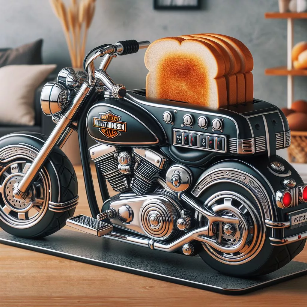 Motorcycle Themed Kitchen: The Harley-Davidson Shaped Toaster