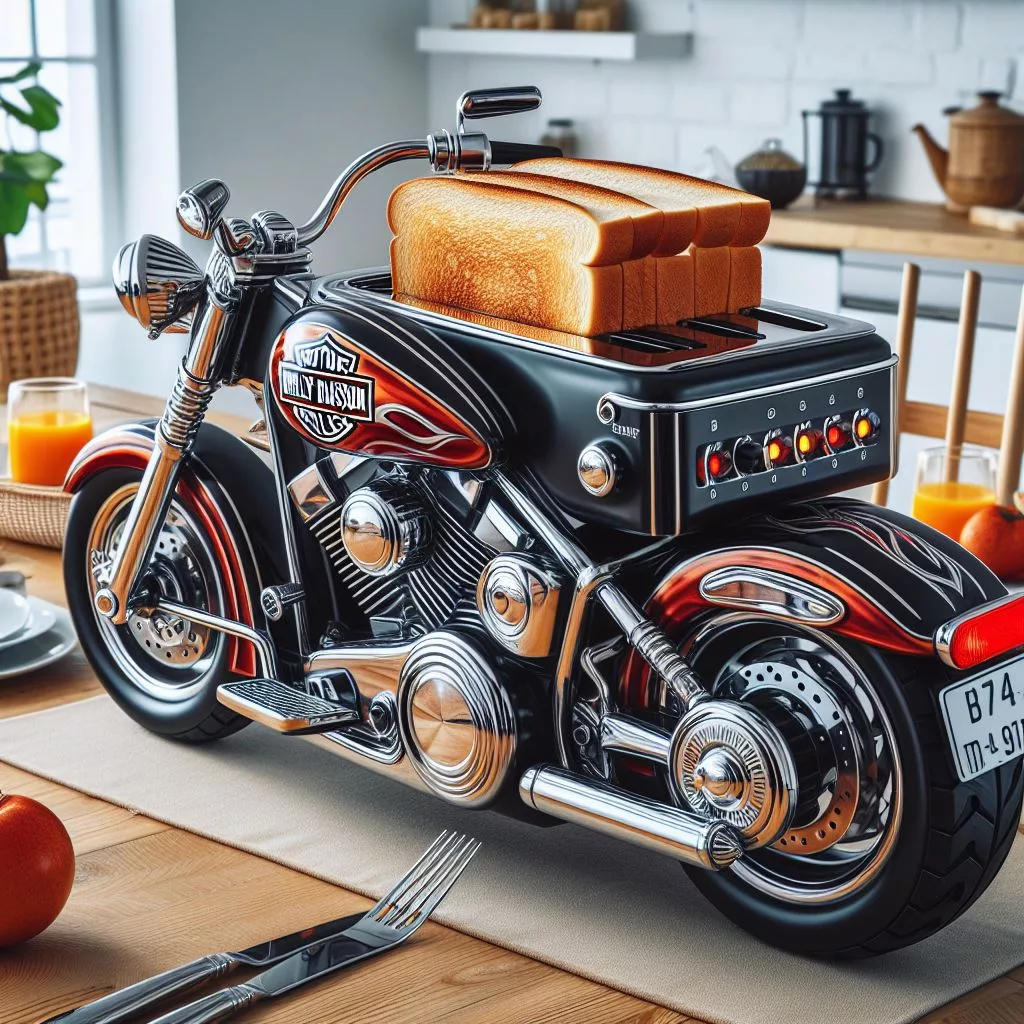 Start Your Day with a Ride: The Harley-Davidson Toaster