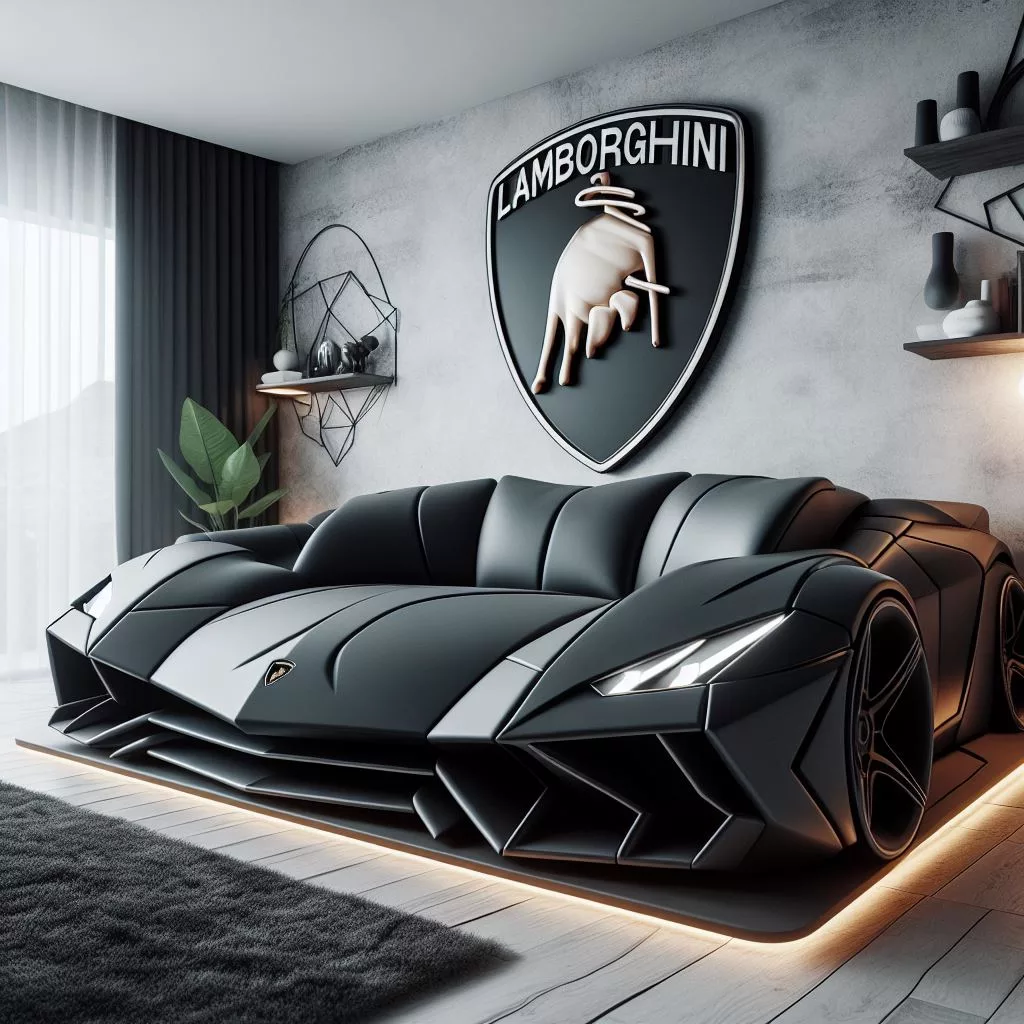 The Ultimate Accessory: Elevate Your Home with a Lamborghini-Shaped Sofa