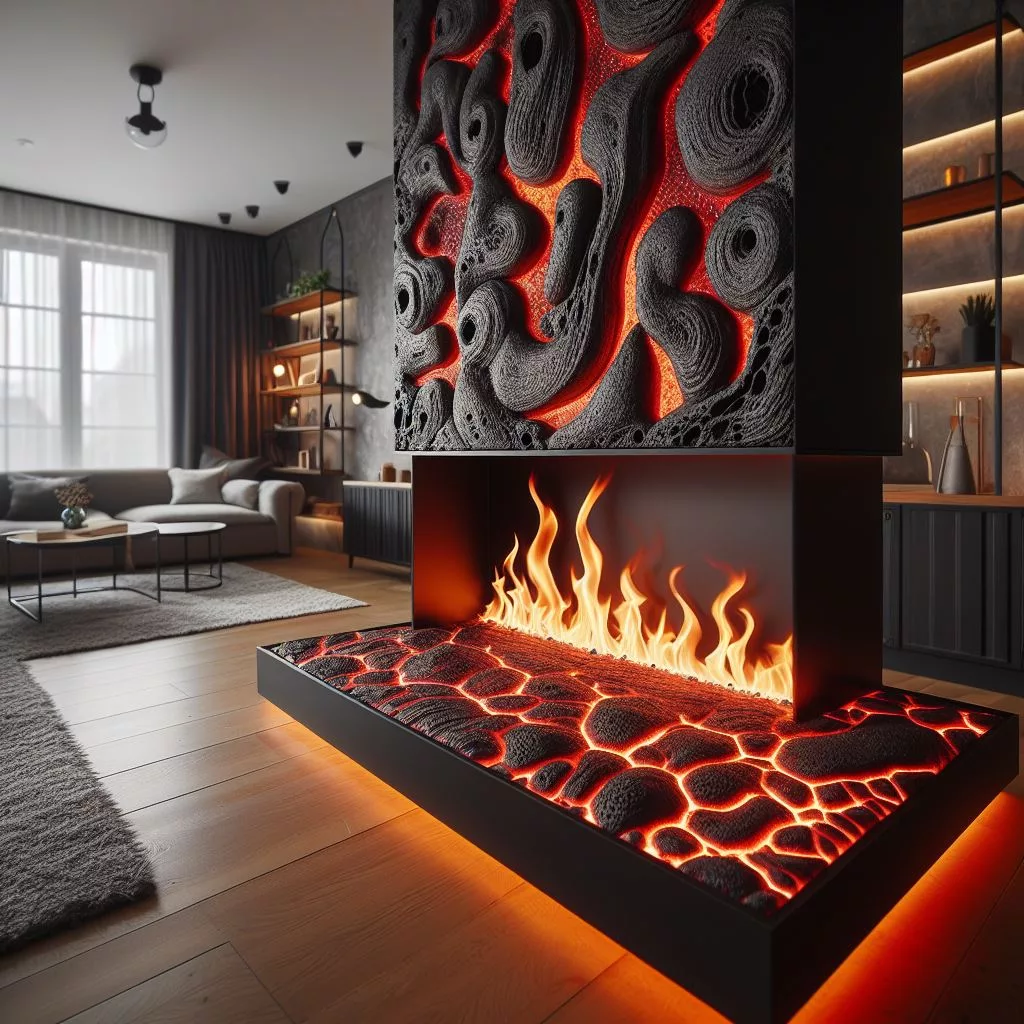 The Heat of the Earth: Capturing the Essence of Lava in Your Fireplace 