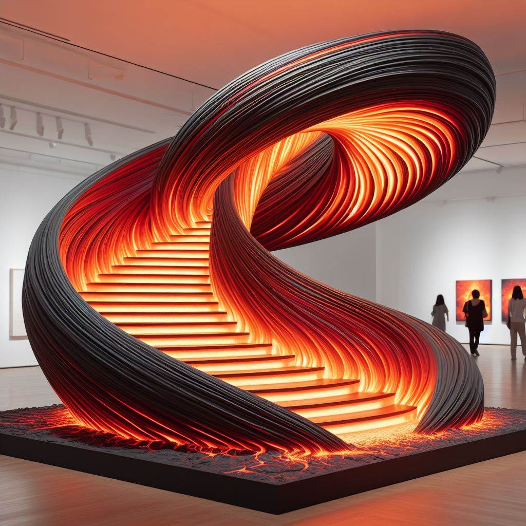 Flaming Ascent: Exploring the Design Principles Behind Lava-Influenced Stairs