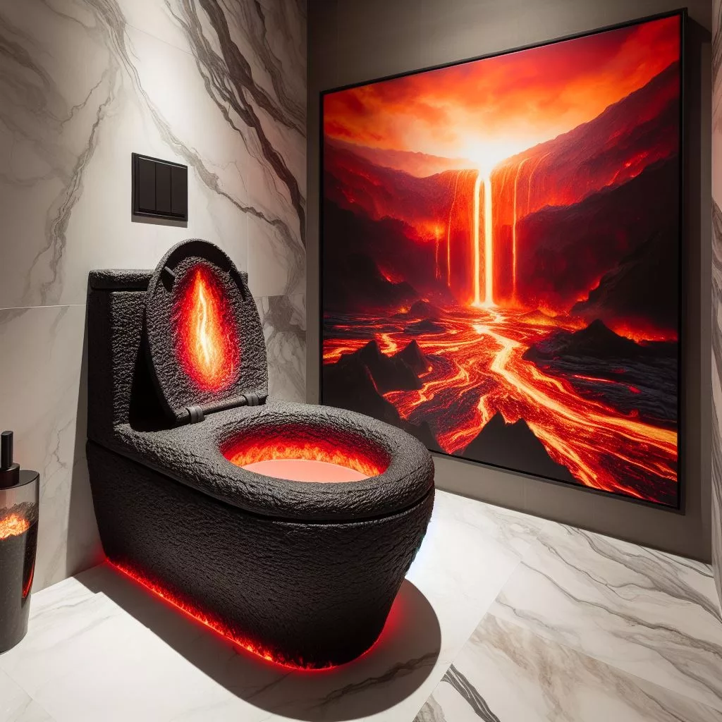 Embracing the Heat: A Closer Look at the Lava-Inspired Toilet's Technology