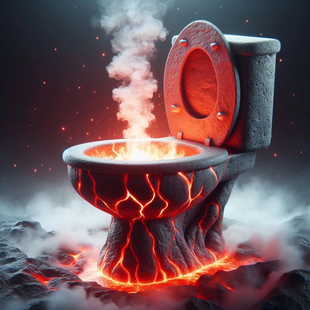 Unveiling the Secrets of the Lava-Inspired Toilet: Innovation at its Finest