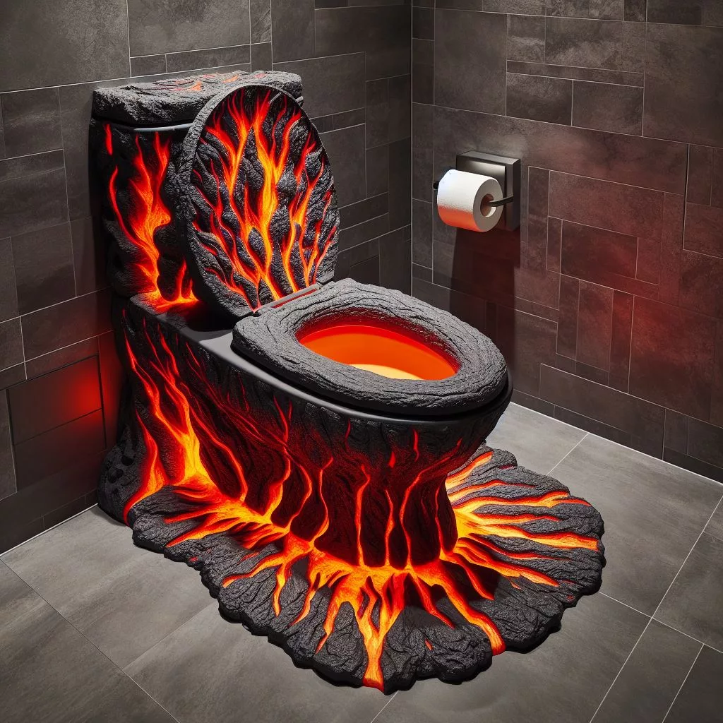 Experience the Eruption of Comfort: Exploring the Features of the Lava-Inspired Toilet