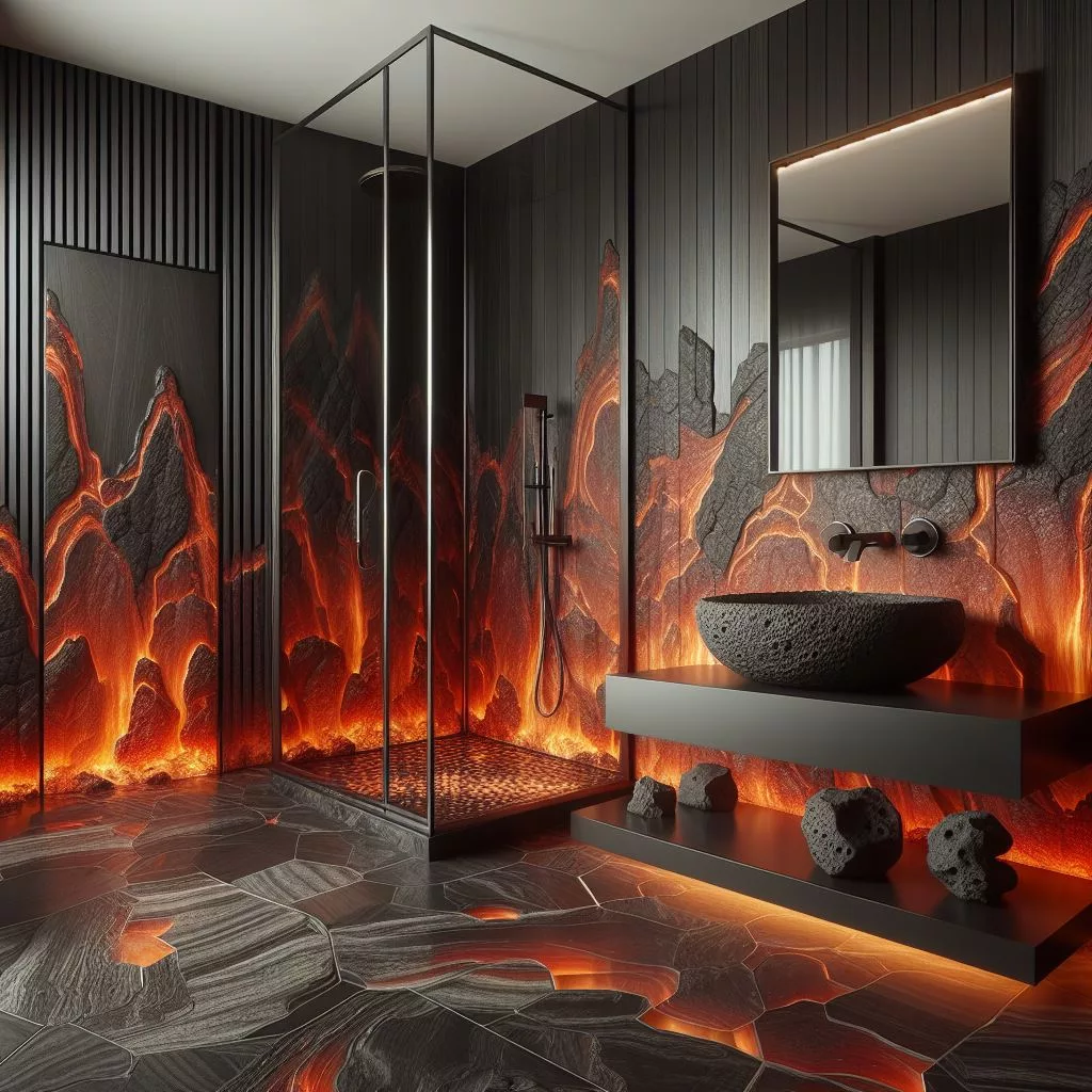 Molten Masterpiece: Creating a Bathroom Inspired by Magma