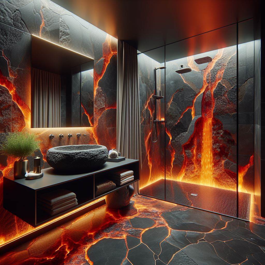 Magma Magic: Transforming Your Bathroom into a Volcanic Paradise