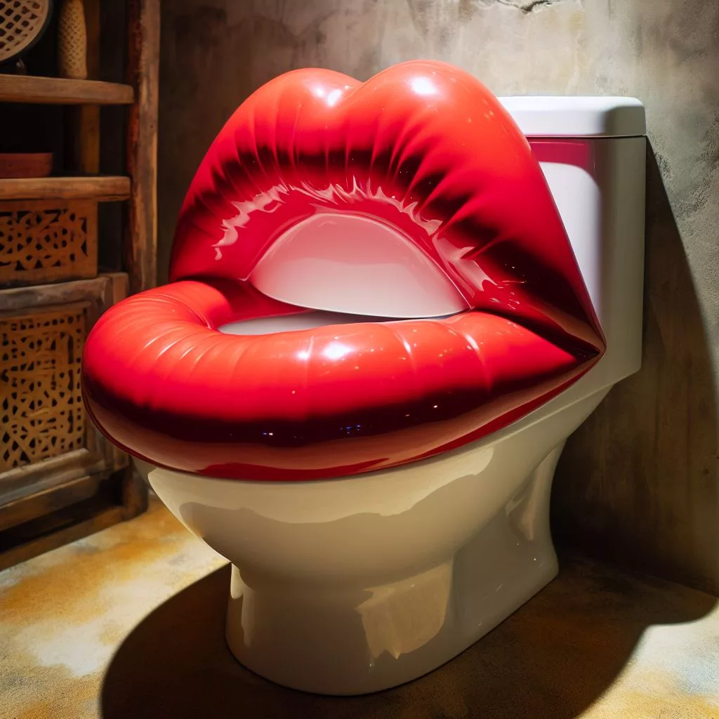 Unique and Unusual Sanitary Innovation: Introducing the Lip-Shaped Toilet