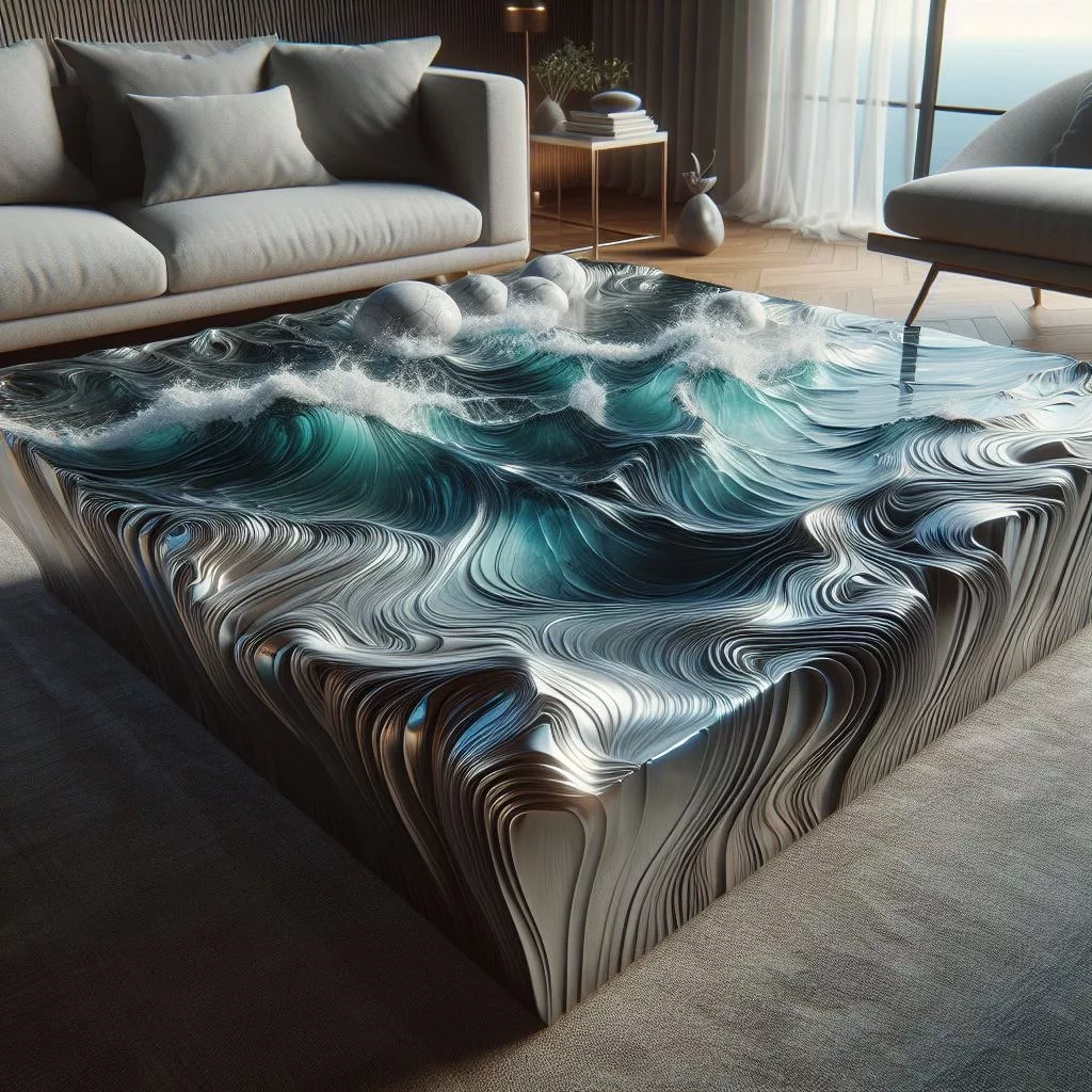 Transform Your Living Room with an Ocean Inspired Coffee Table