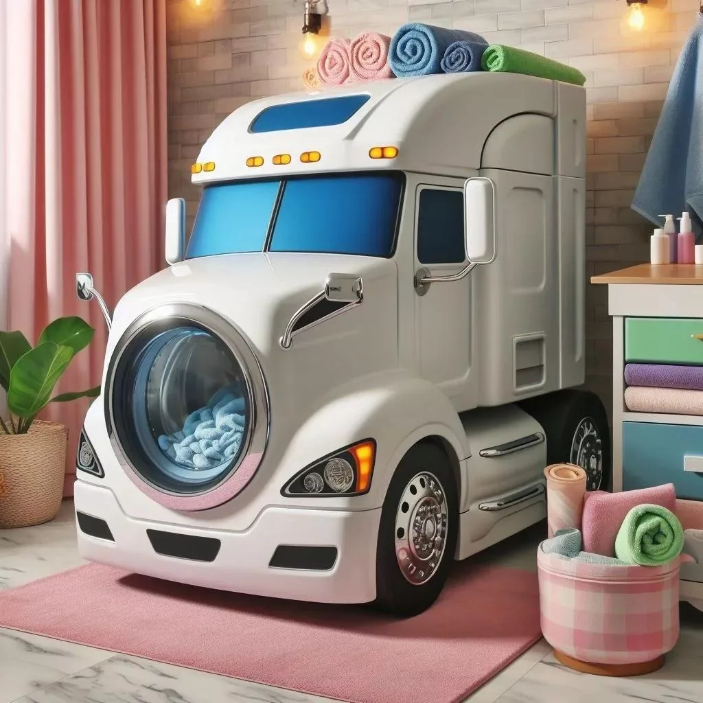 Unveiling the Power of Semi-Truck-Inspired Washing Machines for Effortless Laundry