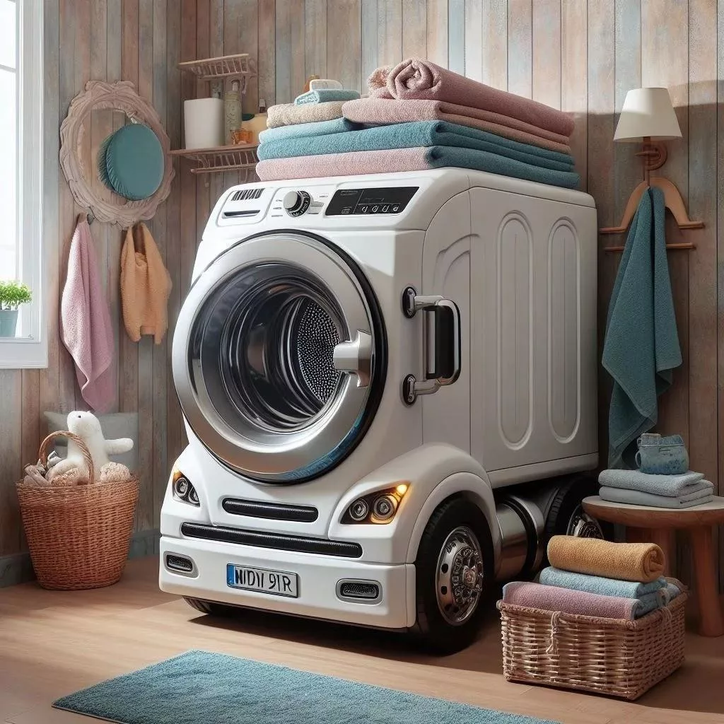 Elevate Your Laundry Routine with Semi-Truck-Inspired Washing Machines