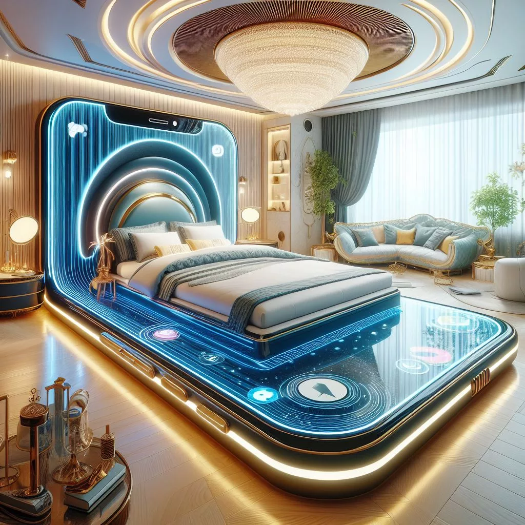 Unveiling the Smart Phone-Shaped Bed's Technological Advancements 