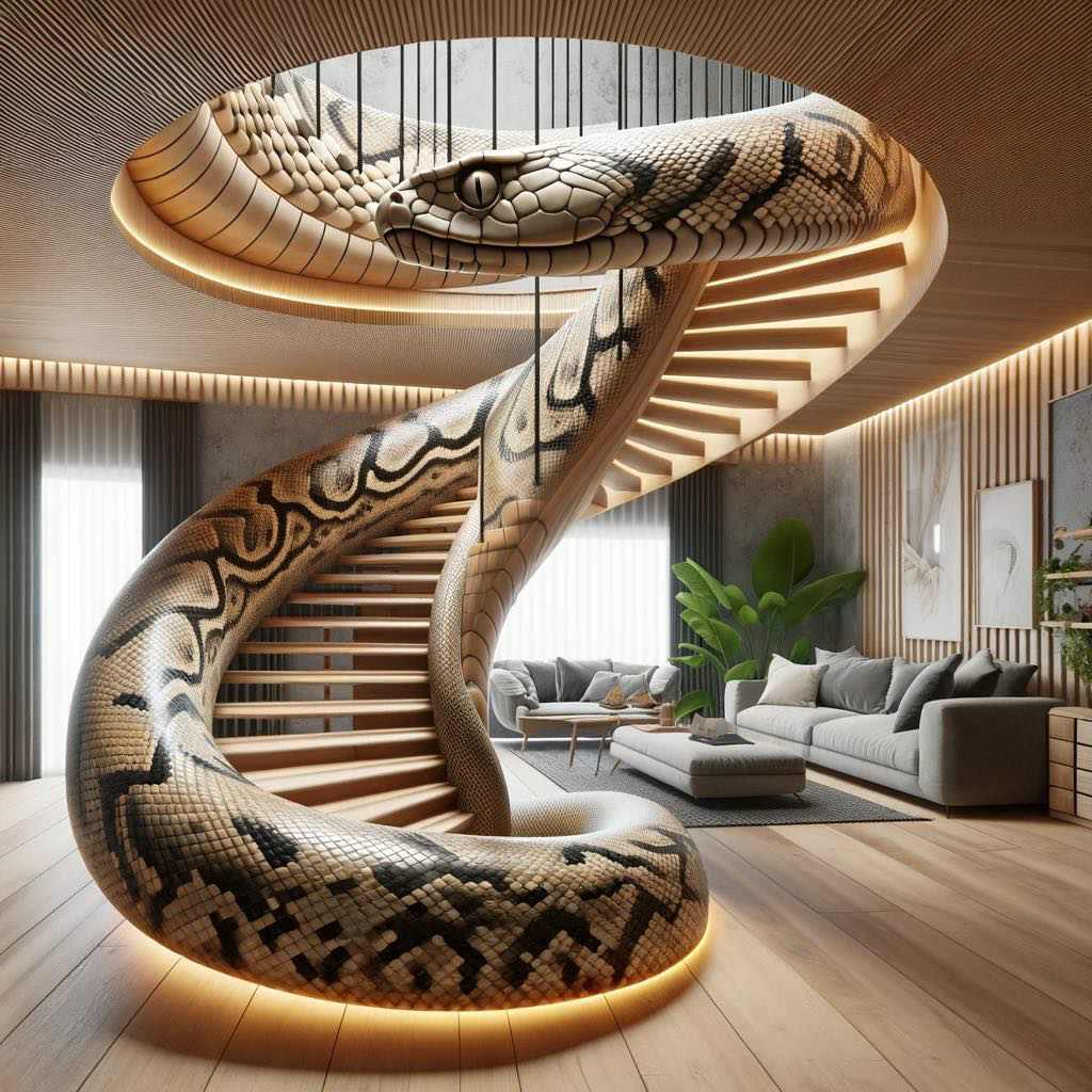 Slithering Ascent: Unveiling the Intricacies of Snake-Inspired Staircases