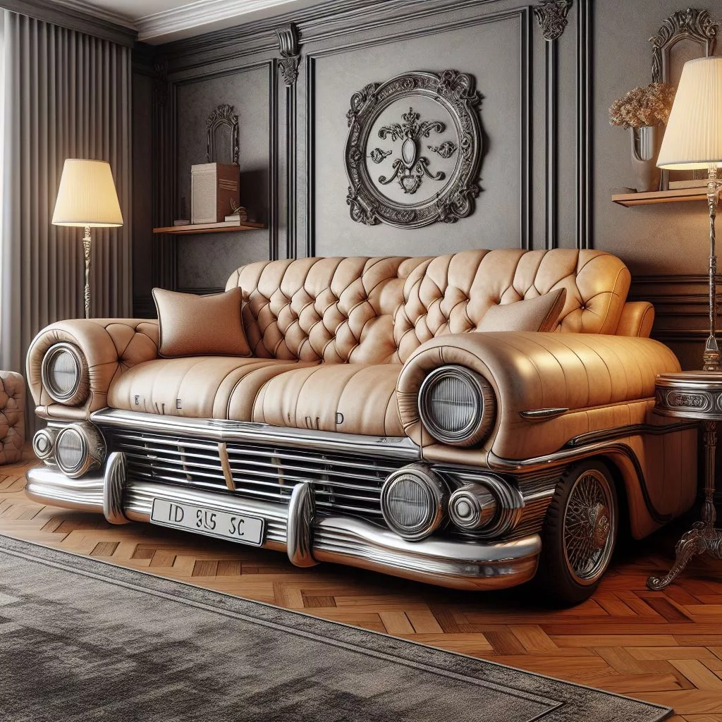 Fusing Nostalgia and Comfort: The Allure of a Vintage Ford-Inspired Sofa