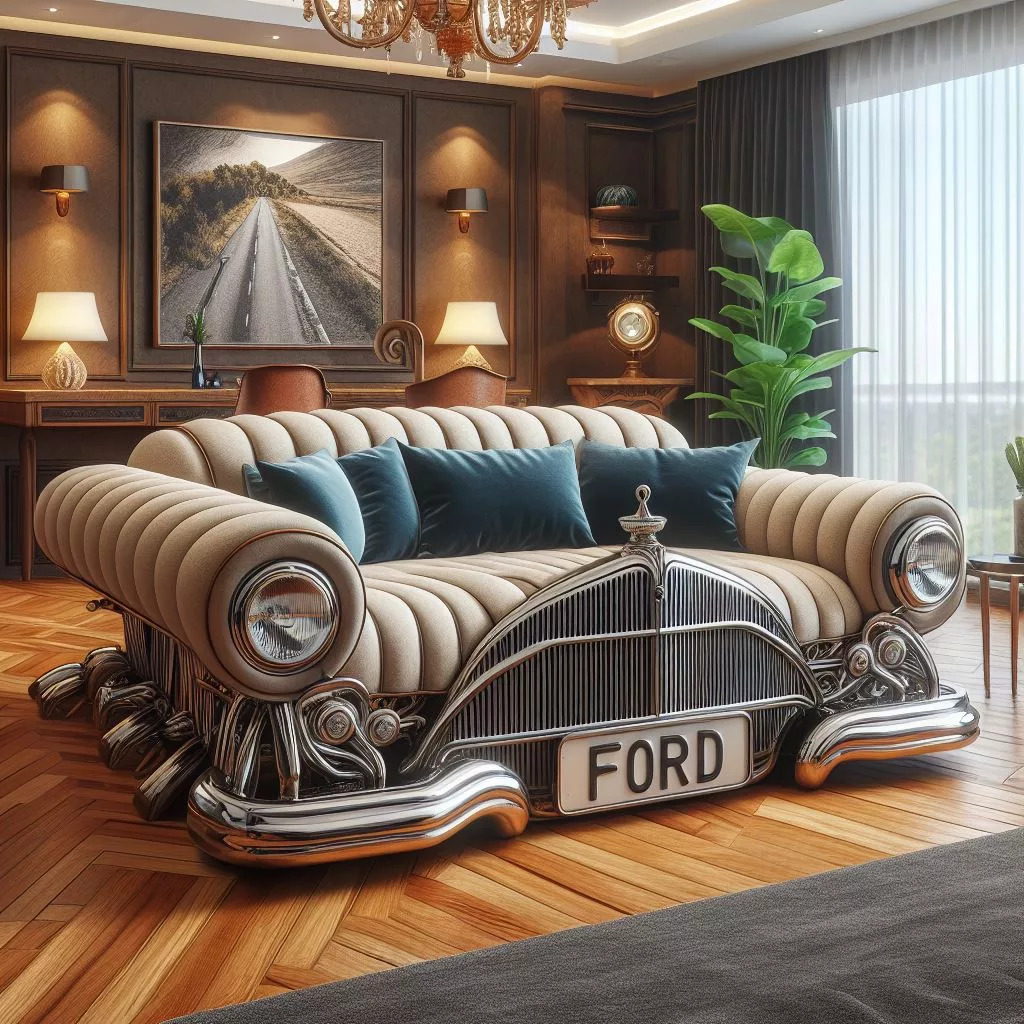 Echoes of the Past: A Vintage Ford-Inspired Sofa for Contemporary Living