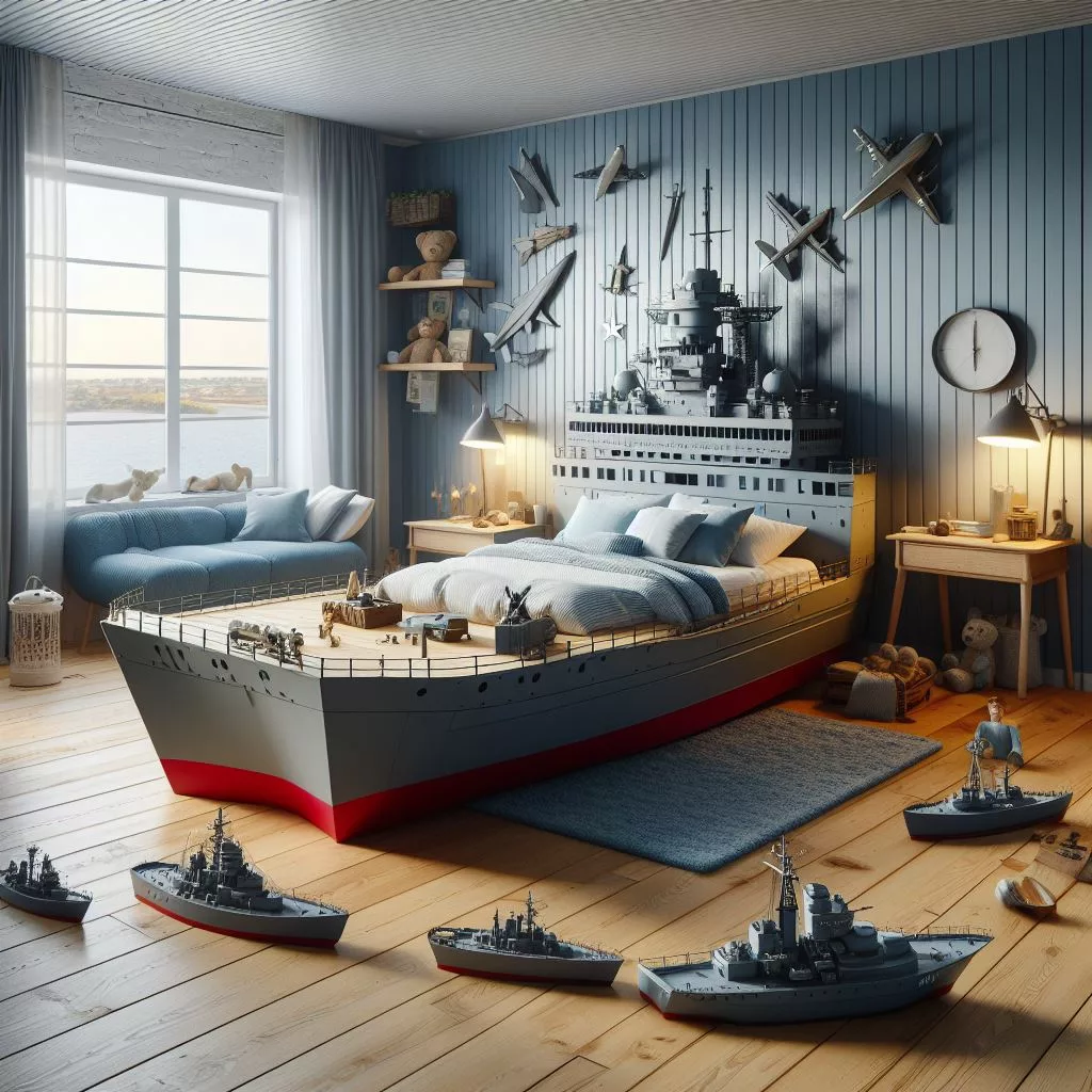 Unveiling the Majesty: Exploring the War Ship Shaped Bed