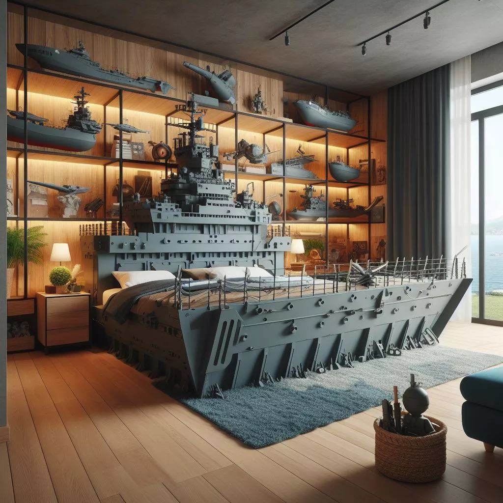 The War Ship Shaped Bed as a Symbol of Patriotism