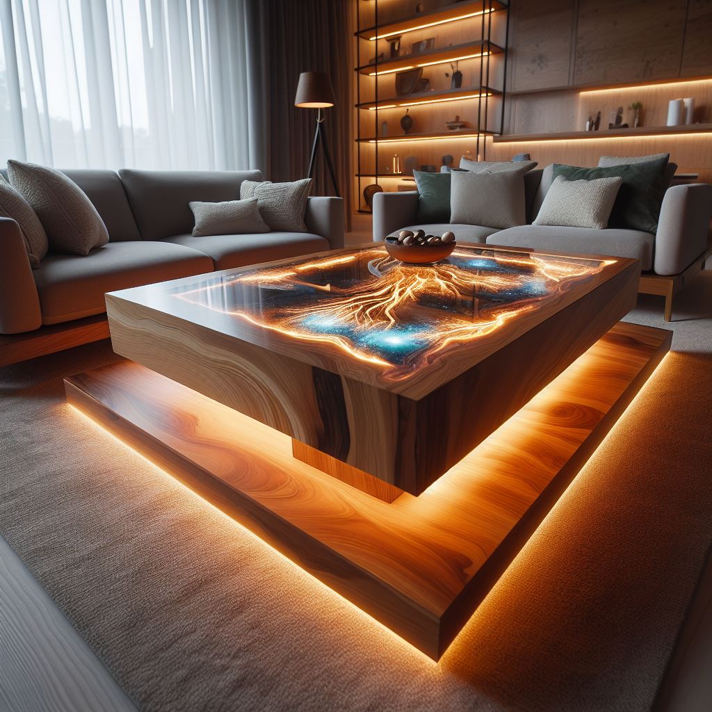 Innovative Designs with Wood and Epoxy Coffee Tables: Exploring Modern Aesthetics