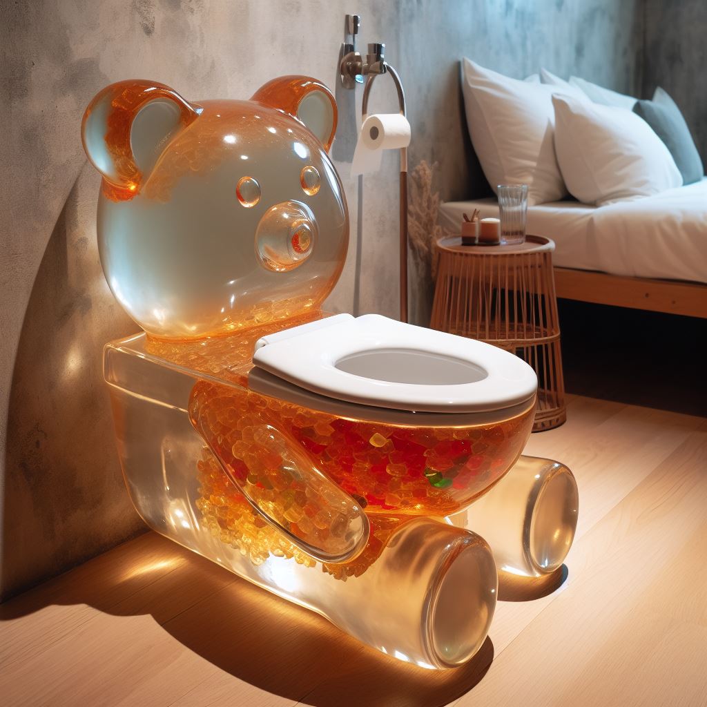 2. Indulge in the Gummy Delight: A Toilet That Tickles Your Senses