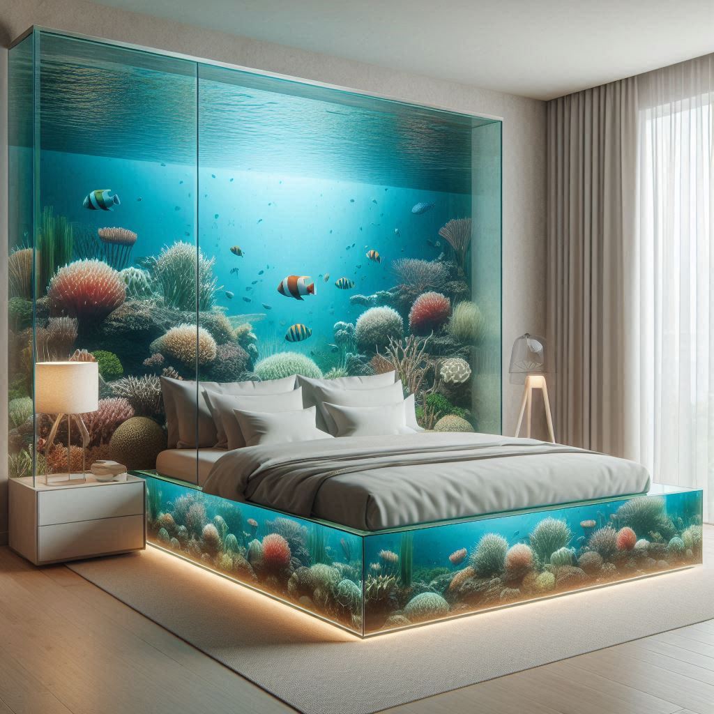 11. The Allure of Aquarium Beds: A Transformational Addition to Your Bedroom