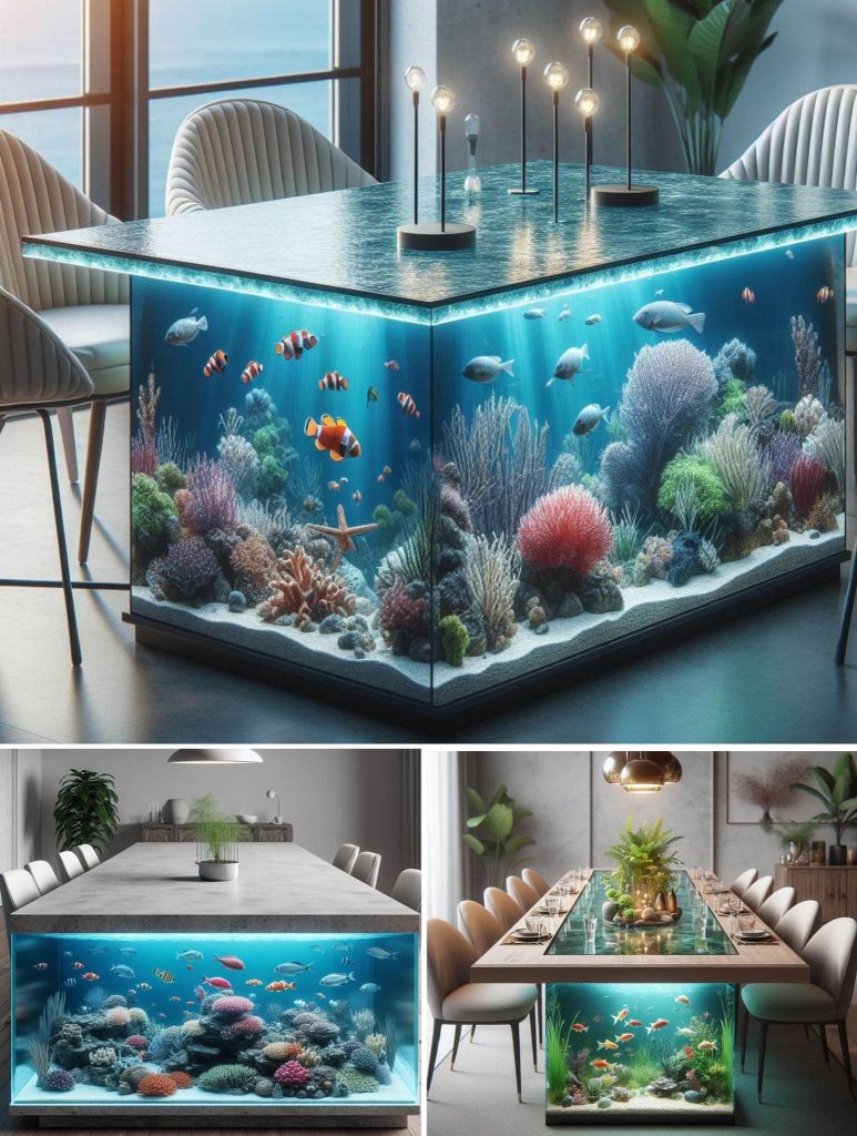 Choosing the Right Fish and Plants for Your Aquarium Dining Table