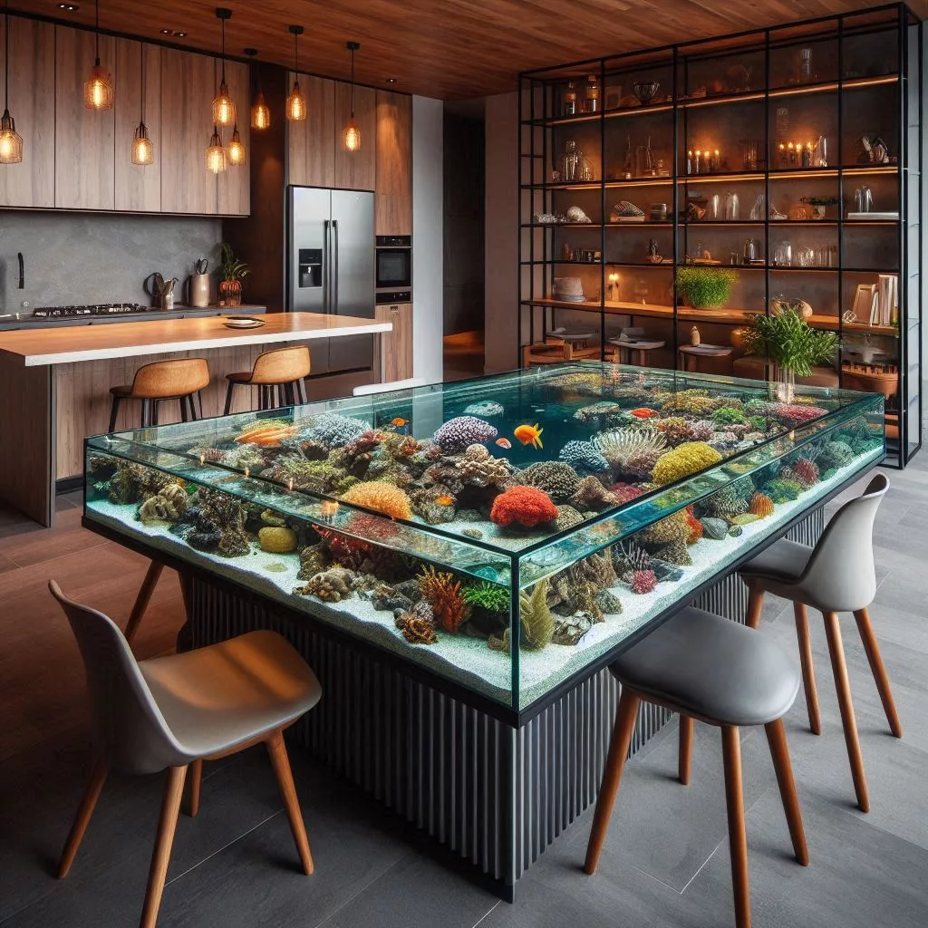 Aquarium Dining Tables: The Latest Trend in Home Decor