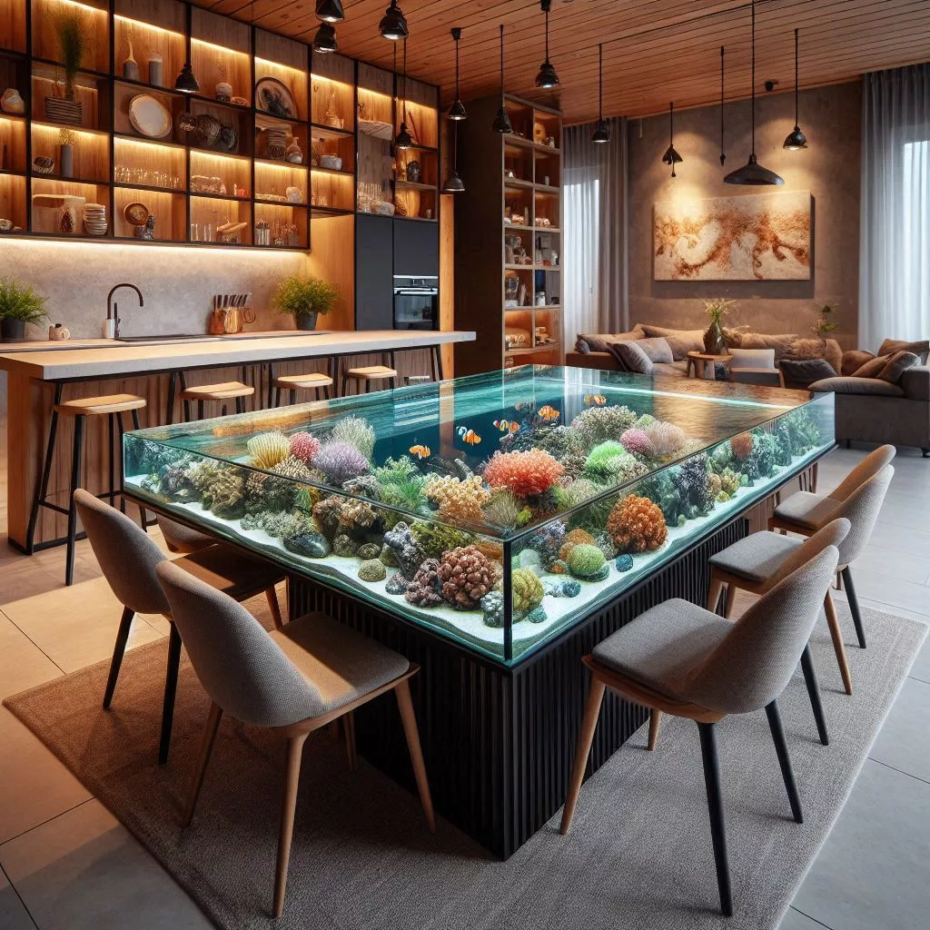 Benefits of Having an Aquarium Dining Table in Your Home