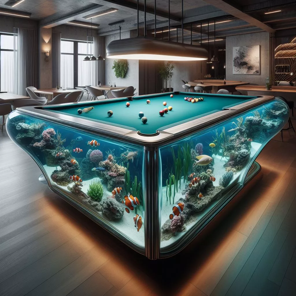 Beneath the Surface: Exploring the Marine Depths on a Pool Table