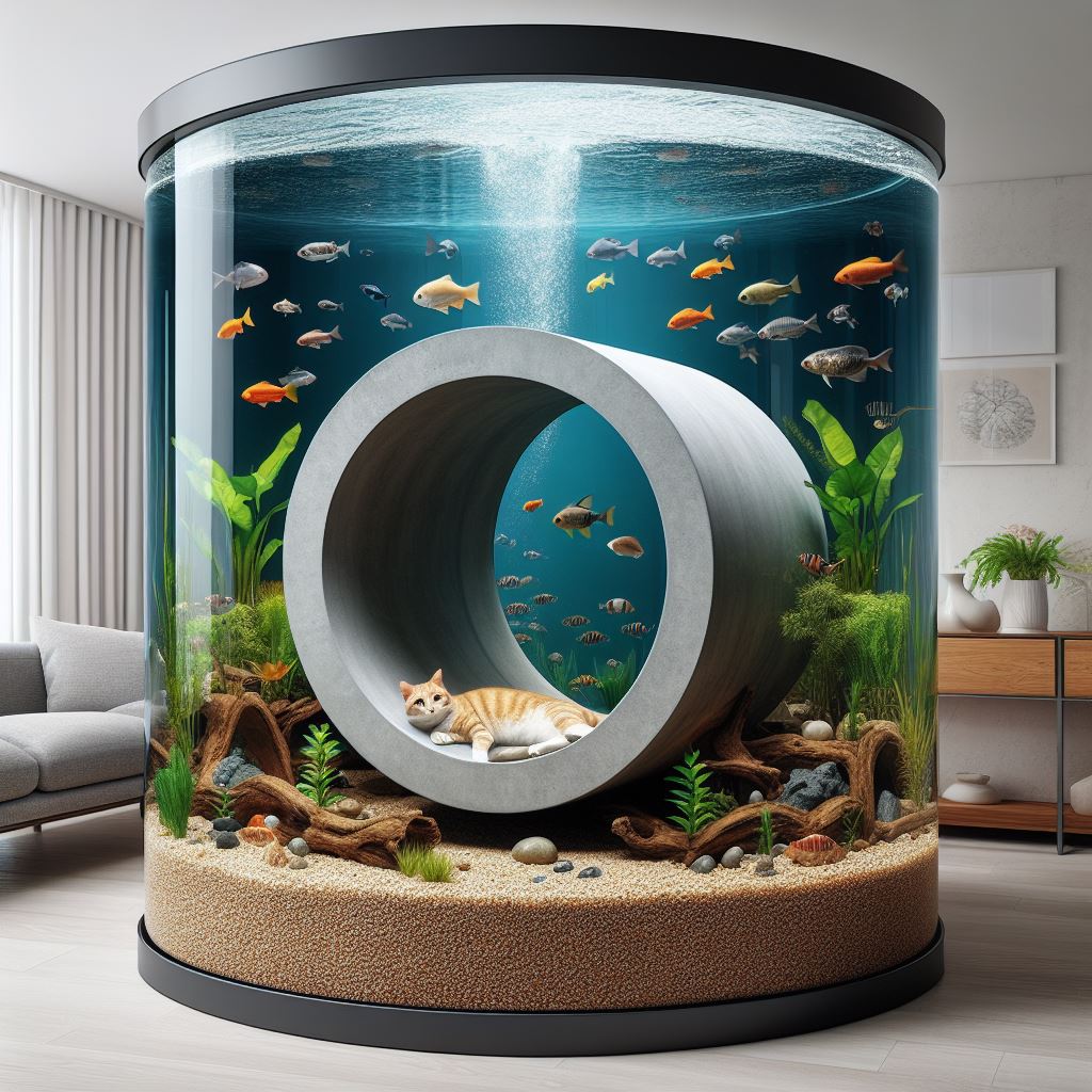 Unleashing Your Cat's Inner Explorer: Aquariums with Intricate Cat Tunnels 