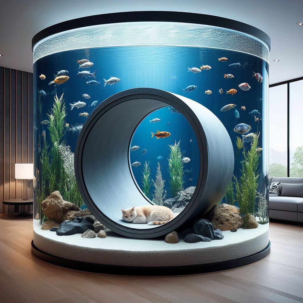 The Benefits of Combining Aquariums and Cat Tunnels for Your Pet's Well-being 