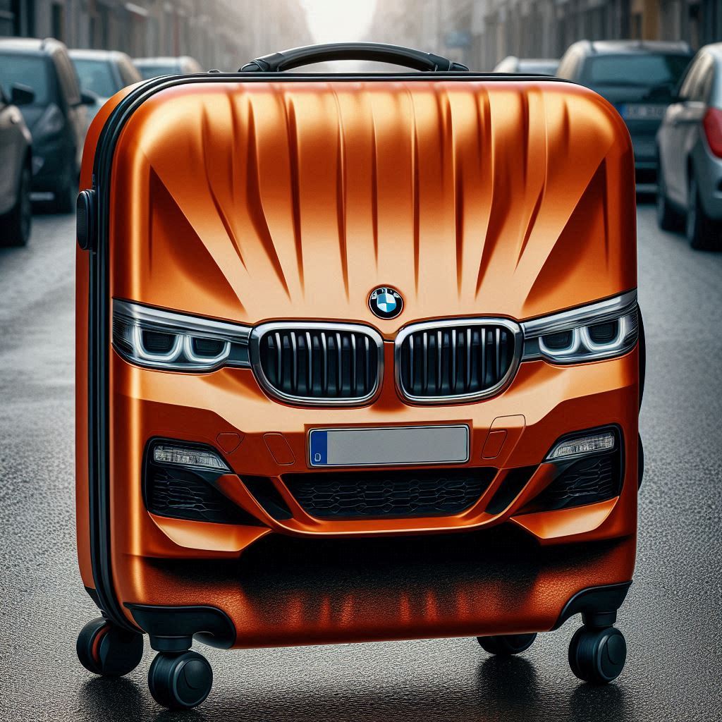 Inspired by Automotive Excellence: BMW Car Shaped Suitcases