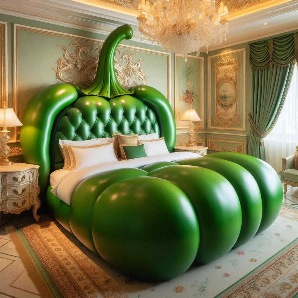 Sleep in Style with the Bell Pepper Shaped Bed: A Culinary Delight