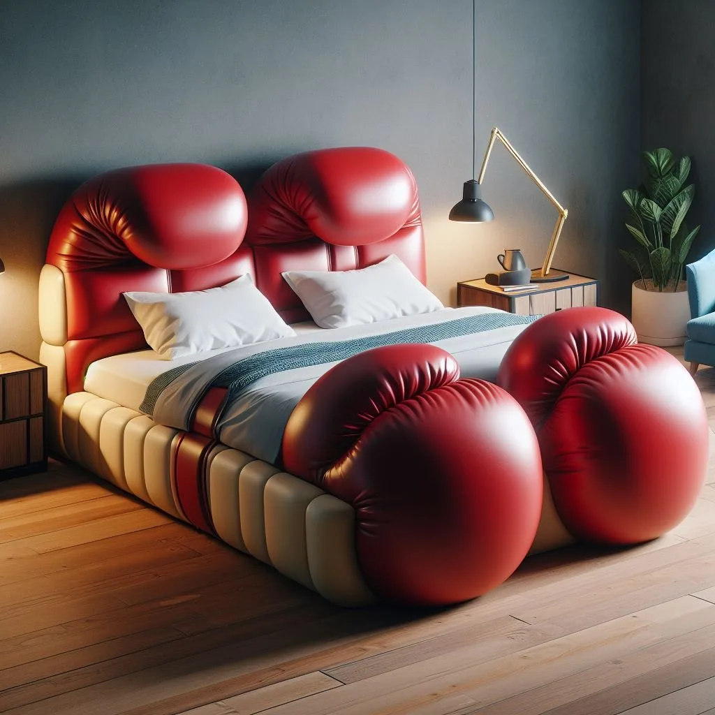 The Symbolism Behind the Boxing Glove-Shaped Bed: Aggression and Comfort Intertwined