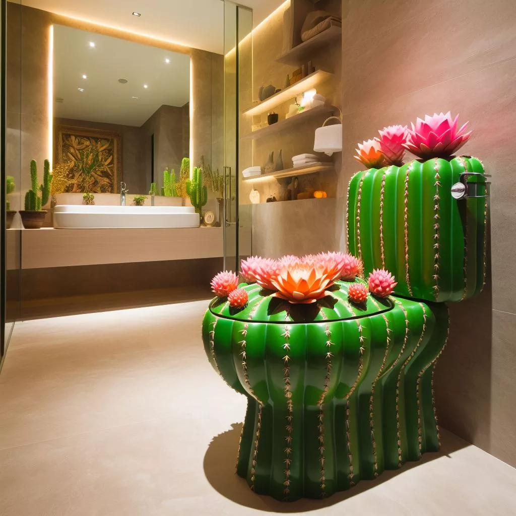 Embracing Desert Aesthetics: The Inspiration Behind the Cactus Toilet