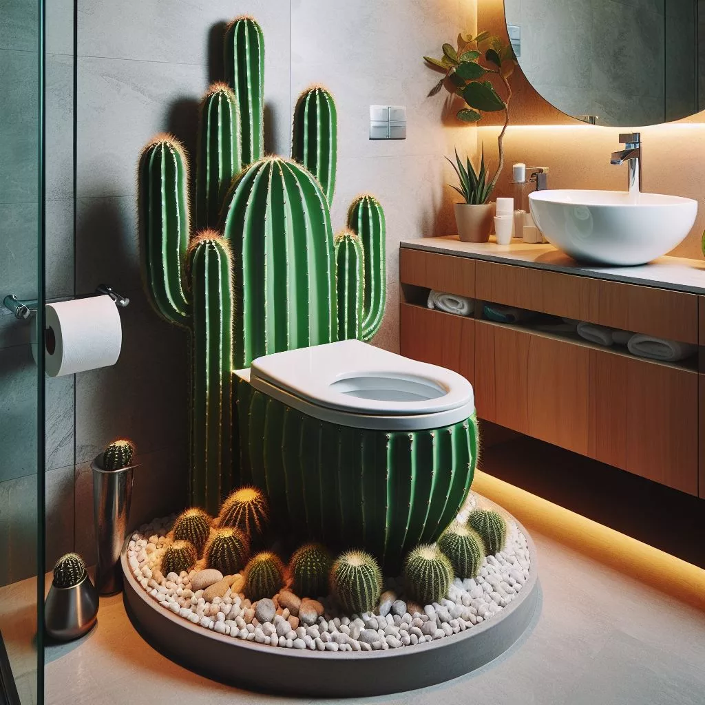 Practicality Meets Personality: The Benefits of the Cactus Toilet