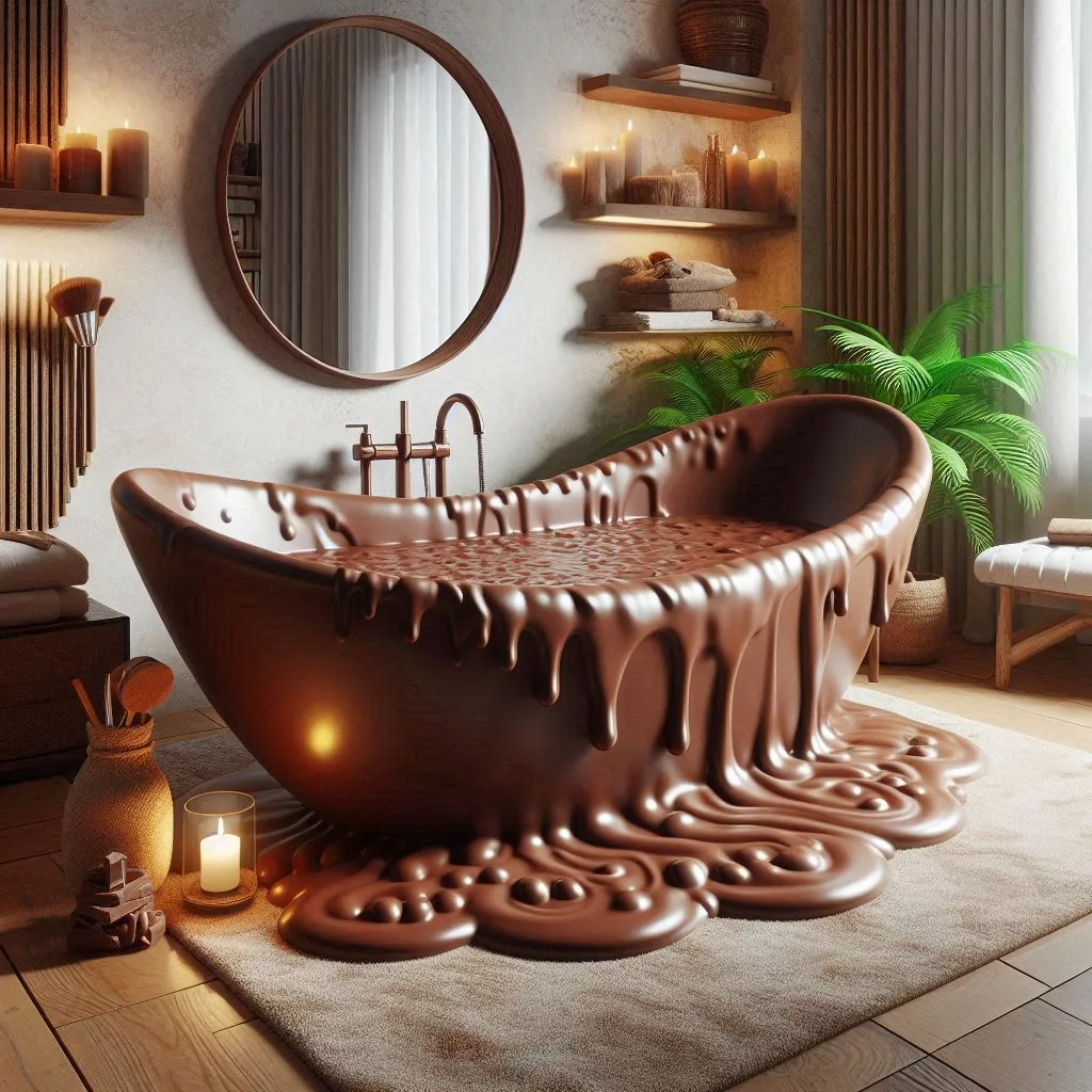 Luxury and Relaxation: The Chocolate-Inspired Bathtub Experience