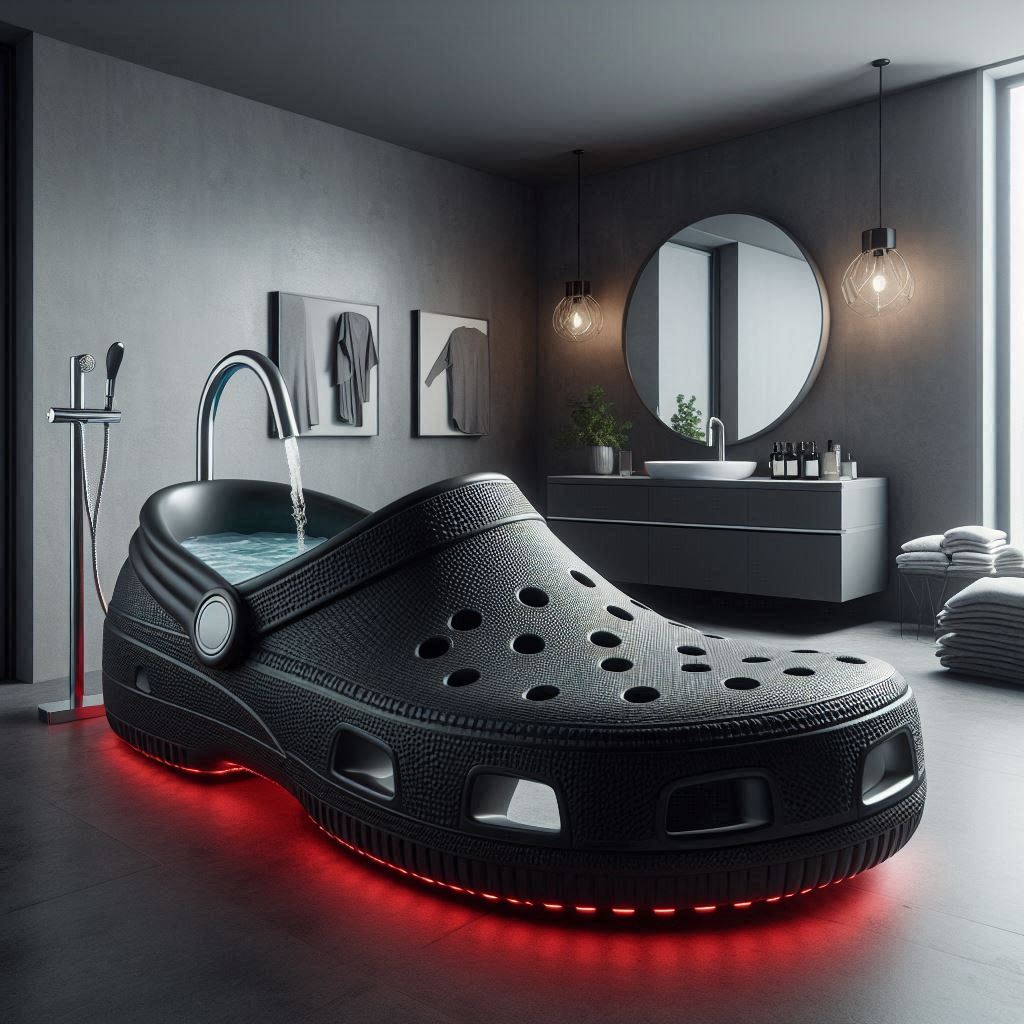 Unveiling Crocs-Inspired Bathtubs