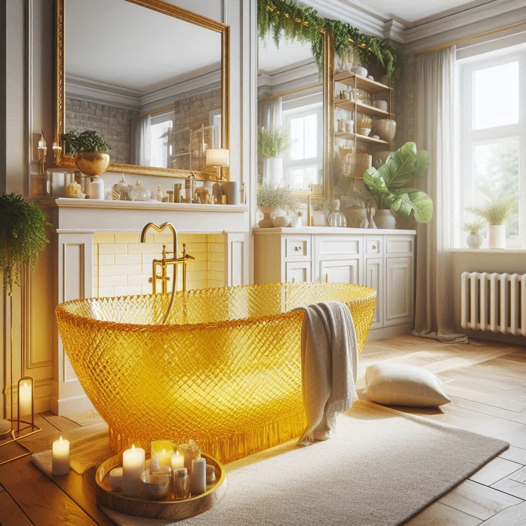 Enhance Your Bathroom with a Stunning Crystal Bathtub Design