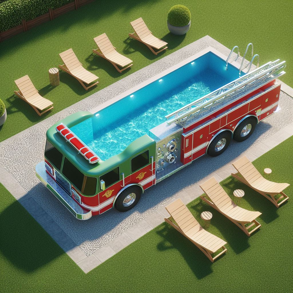 What are the key features of firetruck pools?