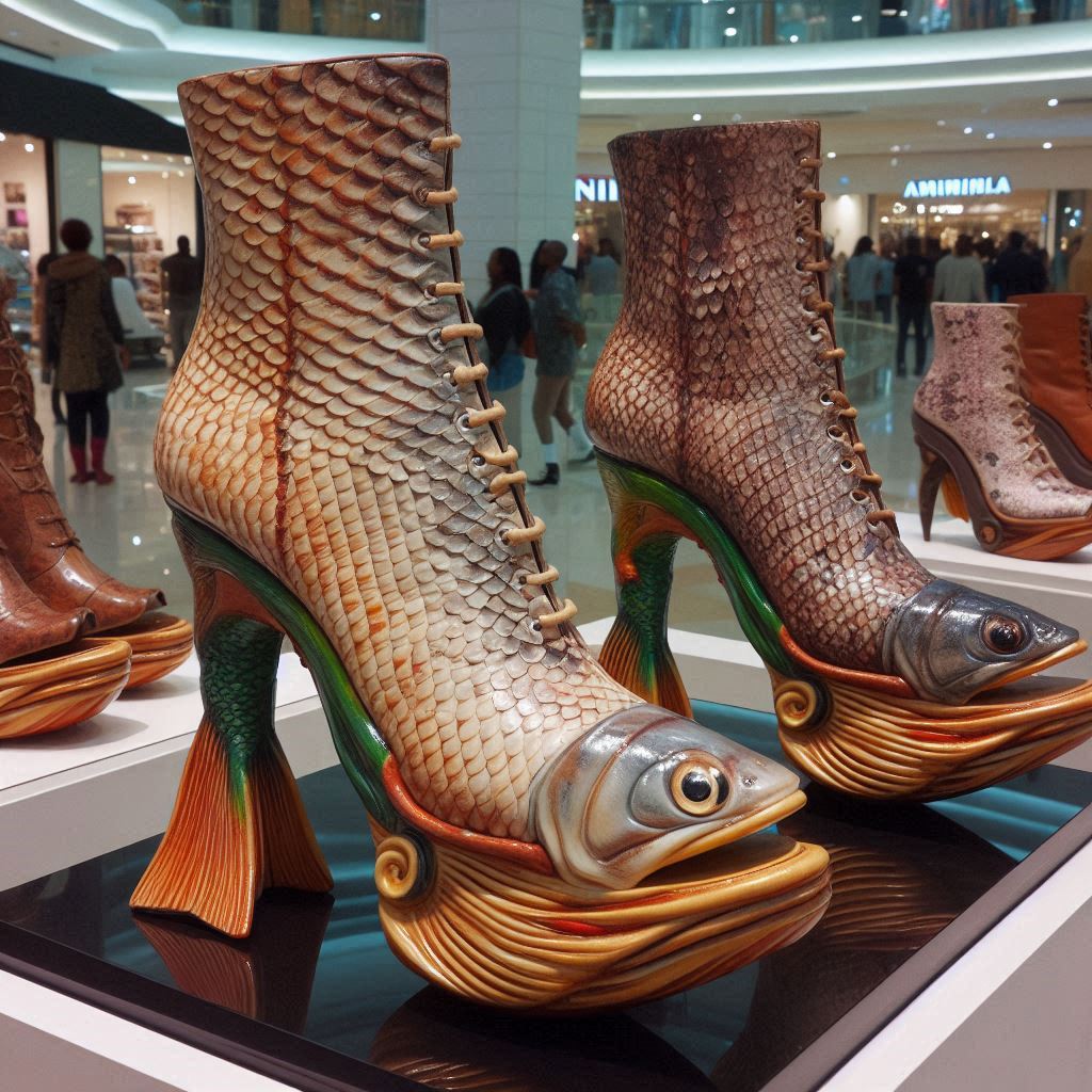 Unveiling the Allure of Fish High Heel Boots: A Symphony of Marine Motifs