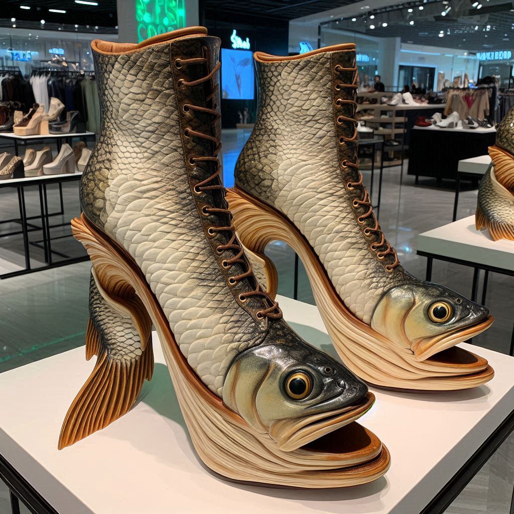 The Creative Canvas: Designers Unveil their Unique Interpretations of Fish High Heel Boots