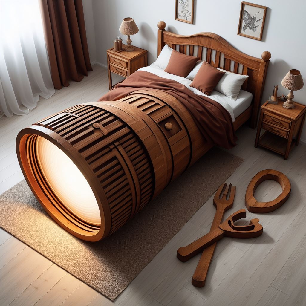 Guiding Sleep: The Flashlight-Shaped Bed for Enhanced Rest