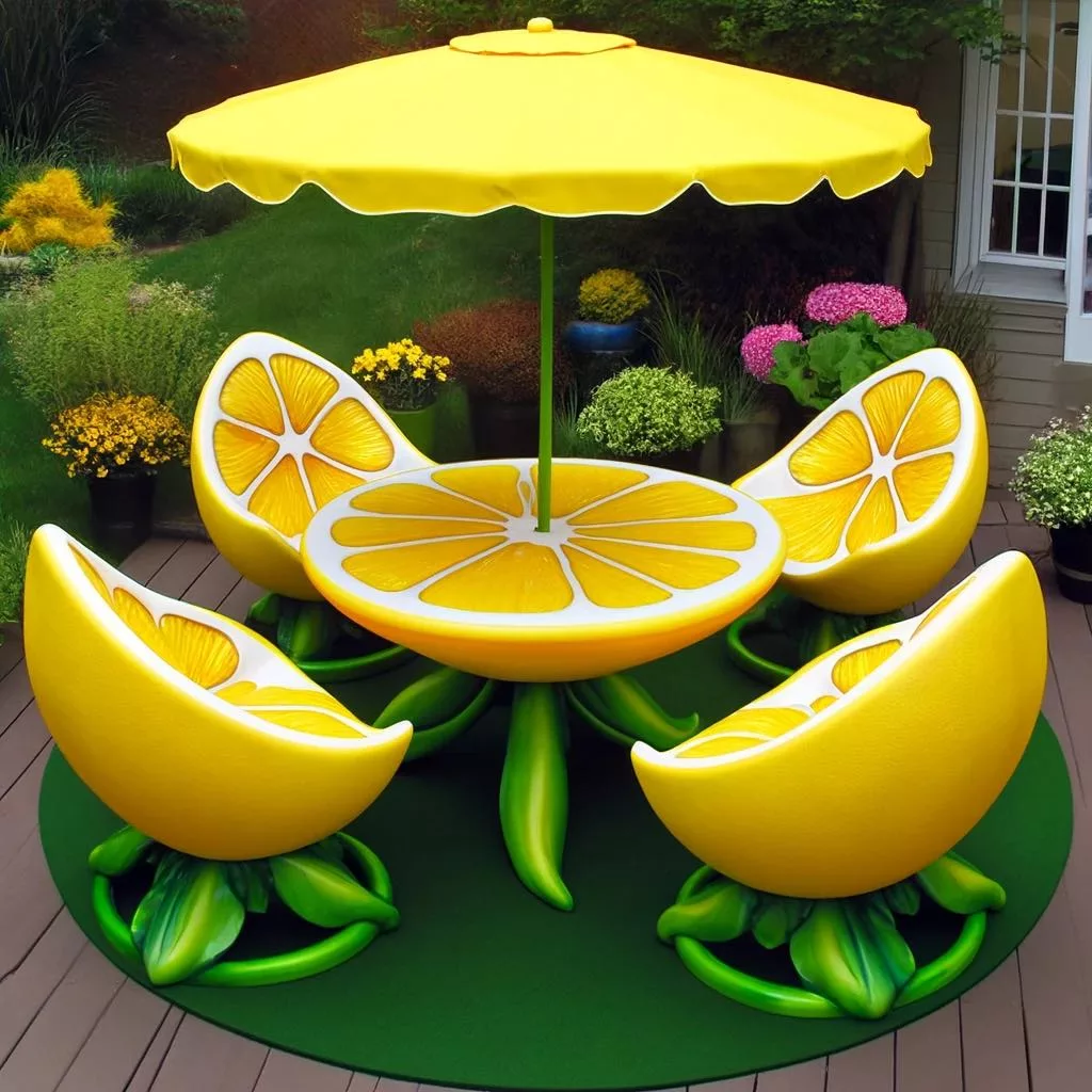 The Art of Fruitful Living: Decorating Your Patio with Fruit Patio Sets 