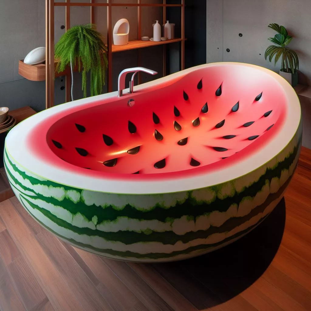 Enhancing Your Bathroom with Whimsical Fruit Shaped Bathtubs